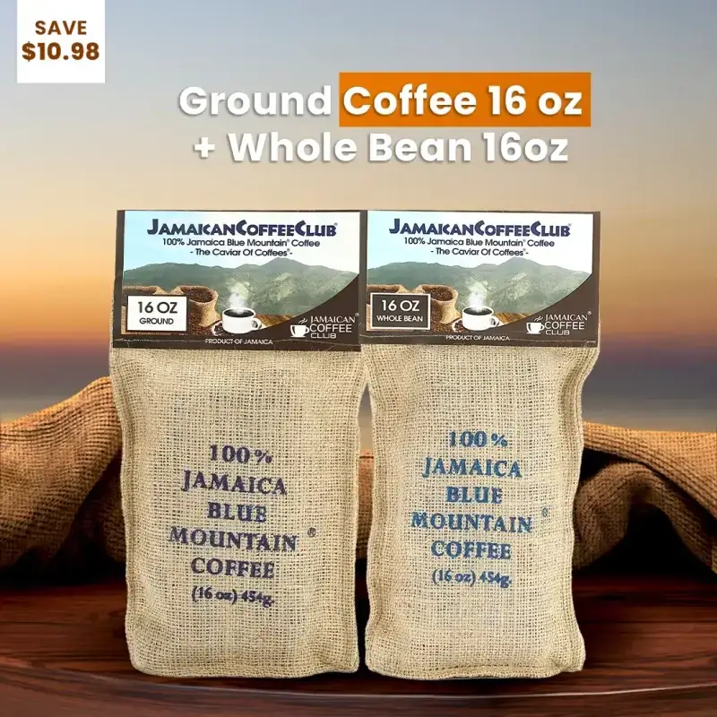 Ground Coffee 16oz + Whole Bean Coffee 16oz