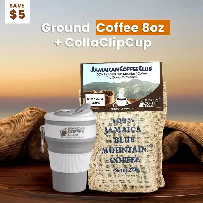 Ground Coffee 8oz + CollaClipCup