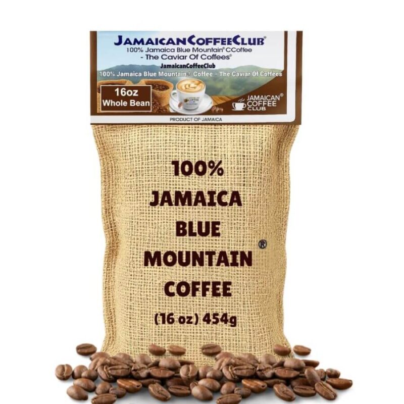 JAMAICA BLUE MOUNTAIN COFFEE 16 oz Whole Bean
