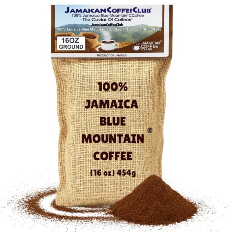 JAMAICA BLUE MOUNTAIN COFFEE 16 oz Roasted & Ground